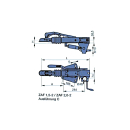 Cazuela BPW. ZAF 1,5-2 750-1500 kg Patrón de taladros: FV 110 mm, FH 167-217 mm