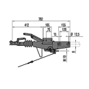 Dispositivo de rebasamiento AL-KO 60S / 2450-750 kg 1636G / 1637 tubo cuadrado de 70 mm