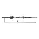 Cables AL-KO Bowden campana desmontable 24 mm rosca M8 - Profi Longlife HL 770 mm / GL 980 mm