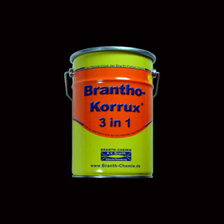 Brantho Korrux "3 en 1" 5 litros negro intenso RAL 9005