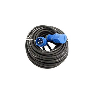 Cable de extensión de 25 m. Acoplamiento CEE / enchufe CEE