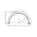 Guardabarros de chapa B220 R375 L1210 S750 H390