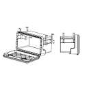 Verticale houderset voor gereedschapskist 9642524/9642533