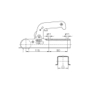 Winterhoff WW 8 D Tubo de tracción de 30 a 800 kg cuadrado de 30 mm