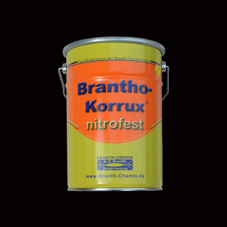 Brantho Korrux "nitrofest" Envase de 5 litros negro intenso RAL 9005