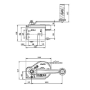 AL-KO 351 OPTIMA cabrestante cabrestante para barcos cabrestante manual 350 kg