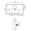 MultiLED, derecha con reflector triangular, RFS, conexión ASS2