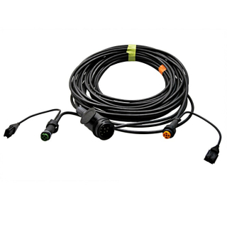 Juego de cables 10 mtr. Conector de PVC, 13 pines con salida de 200 mm cada uno, conector de bayoneta